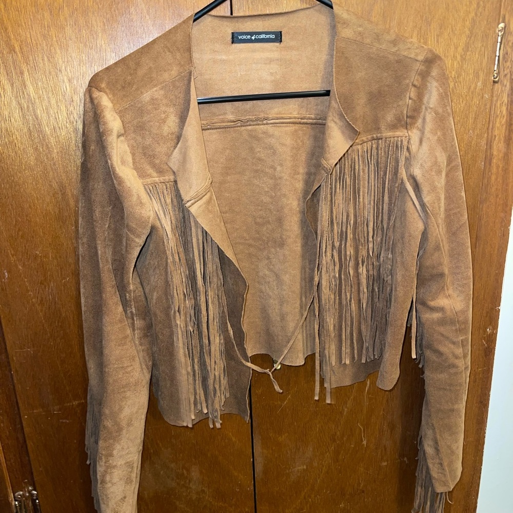Size small suede fringe jacket, amazing quality and color